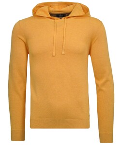 Ragman Knit Hoodie Cotton Trui Geel