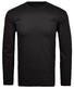 Ragman Long Sleeve Round Neck Cotton T-Shirt Black