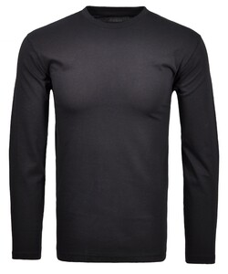 Ragman Long Sleeve Round Neck Cotton T-Shirt Marine