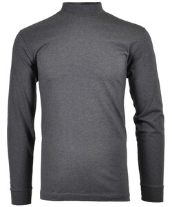 Ragman Long Sleeve Turtle T-Shirt Single Jersey Quality Anthracite Grey