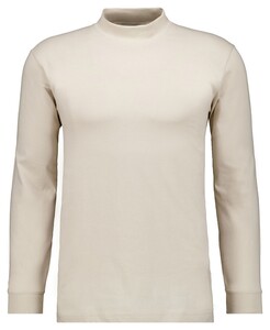 Ragman Long Sleeve Turtle T-Shirt Single Jersey Quality Light Beige