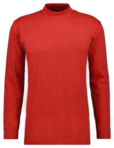 Ragman Long Sleeve Turtle T-Shirt Single Jersey Quality Wine Red