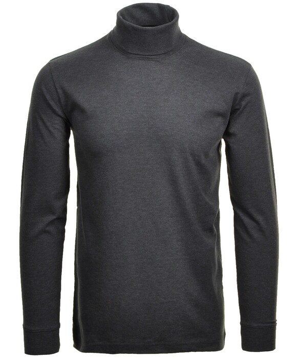 Ragman Long Sleeve Uni Col T-Shirt Single Jersey Antraciet