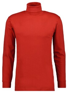 Ragman Long Sleeve Uni Rollneck T-Shirt Single Jersey Dark Wine Red