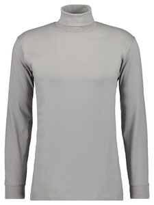 Ragman Long Sleeve Uni Rollneck T-Shirt Single Jersey Gravel Stone