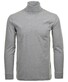 Ragman Long Sleeve Uni Rollneck T-Shirt Single Jersey Grey Melange