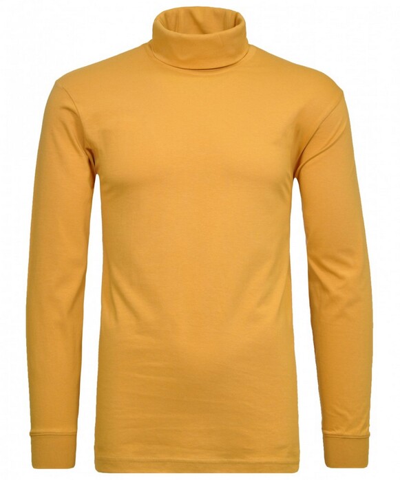 Ragman Long Sleeve Uni Rollneck T-Shirt Single Jersey Pumpkin