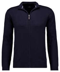 Ragman Merino Wool Knit Cardigan Marine
