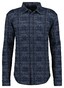 Ragman Multi Check Pattern Overshirt Donker Blauw
