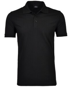 Ragman Pique Poloshirt Uni No Logo Black