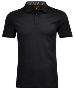 Ragman Pique Uni Keep Dry Finish Poloshirt Black