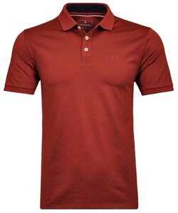 Ragman Pique Uni Keep Dry Finish Poloshirt Rust Red