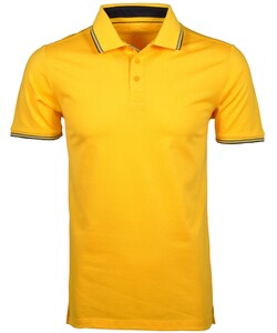 Ragman Piqué Uni Tipping Keep Dry Finish Polo Sunny Yellow