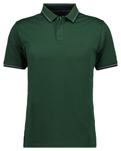 Ragman Pique Uni Tipping Keep Dry Finish Poloshirt Dark Green