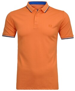 Ragman Pique Uni Tipping Keep Dry Finish Poloshirt Mandarin