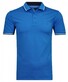Ragman Pique Uni Tipping Keep Dry Finish Poloshirt Ocean Blue