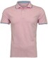 Ragman Pique Uni Tipping Keep Dry Finish Poloshirt Pink