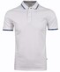Ragman Pique Uni Tipping Keep Dry Finish Poloshirt White