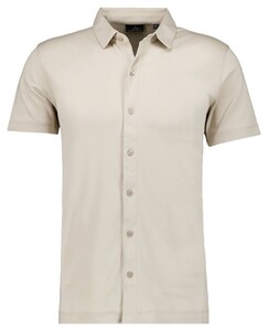 Ragman Polohemd Short Sleeve Pima Cotton Overhemd Bright Beige
