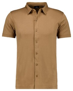 Ragman Polohemd Short Sleeve Pima Cotton Overhemd Chestnut