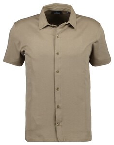 Ragman Polohemd Short Sleeve Pima Cotton Overhemd Licht Beige