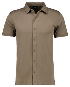 Ragman Polohemd Short Sleeve Pima Cotton Overhemd Mocca