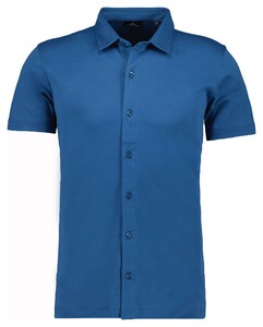 Ragman Polohemd Short Sleeve Pima Cotton Overhemd Royal Blue