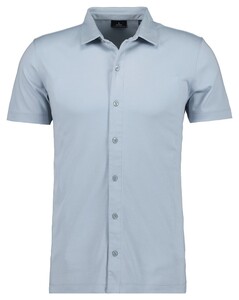 Ragman Polohemd Short Sleeve Pima Cotton Overhemd Silver