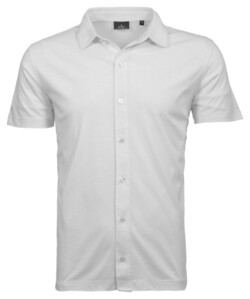 Ragman Polohemd Short Sleeve Pima Cotton Overhemd Wit