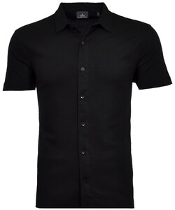 Ragman Polohemd Short Sleeve Pima Cotton Overhemd Zwart