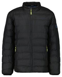 Ragman Quilted Jacket Side Pockets Zwart