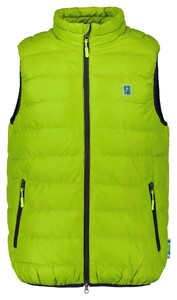 Ragman Quilted Vest Stand Up Zip Collar Body-Warmer Neon Green