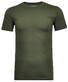 Ragman Round Neck Uni Bodyfit T-Shirt Donker Groen