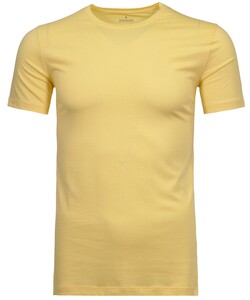 Ragman Round Neck Uni Bodyfit T-Shirt Geel