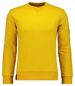 Ragman Round Neck Uni Color Sweat Pullover Corn Yellow