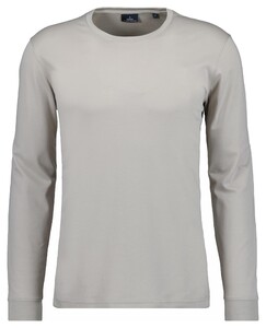 Ragman Round Neck Uni Jersey Longsleeve Luxury Pima Cotton T-Shirt Light Beige