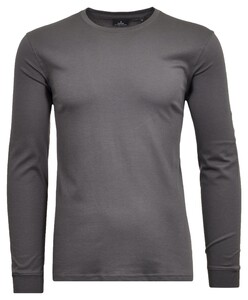 Ragman Round Neck Uni Jersey Longsleeve Luxury Pima Cotton T-Shirt Slate