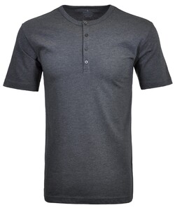 Ragman Serafino Round Neck Uni Pima Cotton T-Shirt Antraciet