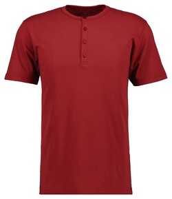 Ragman Serafino Round Neck Uni Pima Cotton T-Shirt Wine Red