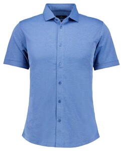 Ragman Soft Knit Easy Care Short Sleeve Solid Color Shirt Aqua
