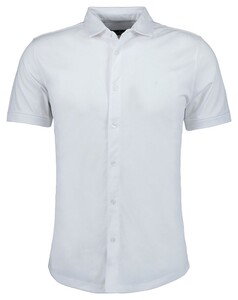 Ragman Soft Knit Easy Care Short Sleeve Solid Color Shirt White