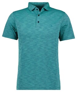 Ragman Soft Knit Flame Design Easy Care Poloshirt Emerald