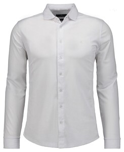 Ragman Soft Knit Uni Color Easy Care Overhemd Wit