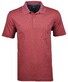 Ragman Softknit Fine Jacquard Pattern Polo Donker Oranje