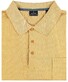 Ragman Softknit Fine Stripe Easy Care Poloshirt Yellow