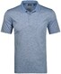 Ragman Softknit Flame Optics Stripe Pattern Easy Care Poloshirt Blue