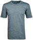 Ragman Softknit Flame Optics Stripe Pattern T-Shirt Blauwgrijs