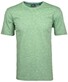 Ragman Softknit Flame Optics Stripe Pattern T-Shirt Groen-Beige