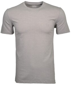 Ragman Softknit Round Neck Body Fit T-Shirt Silver
