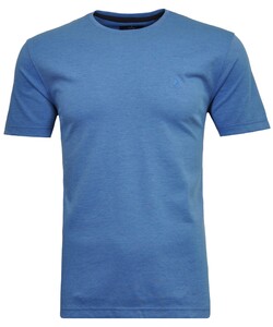 Ragman Softknit Round Neck T-Shirt Aqua